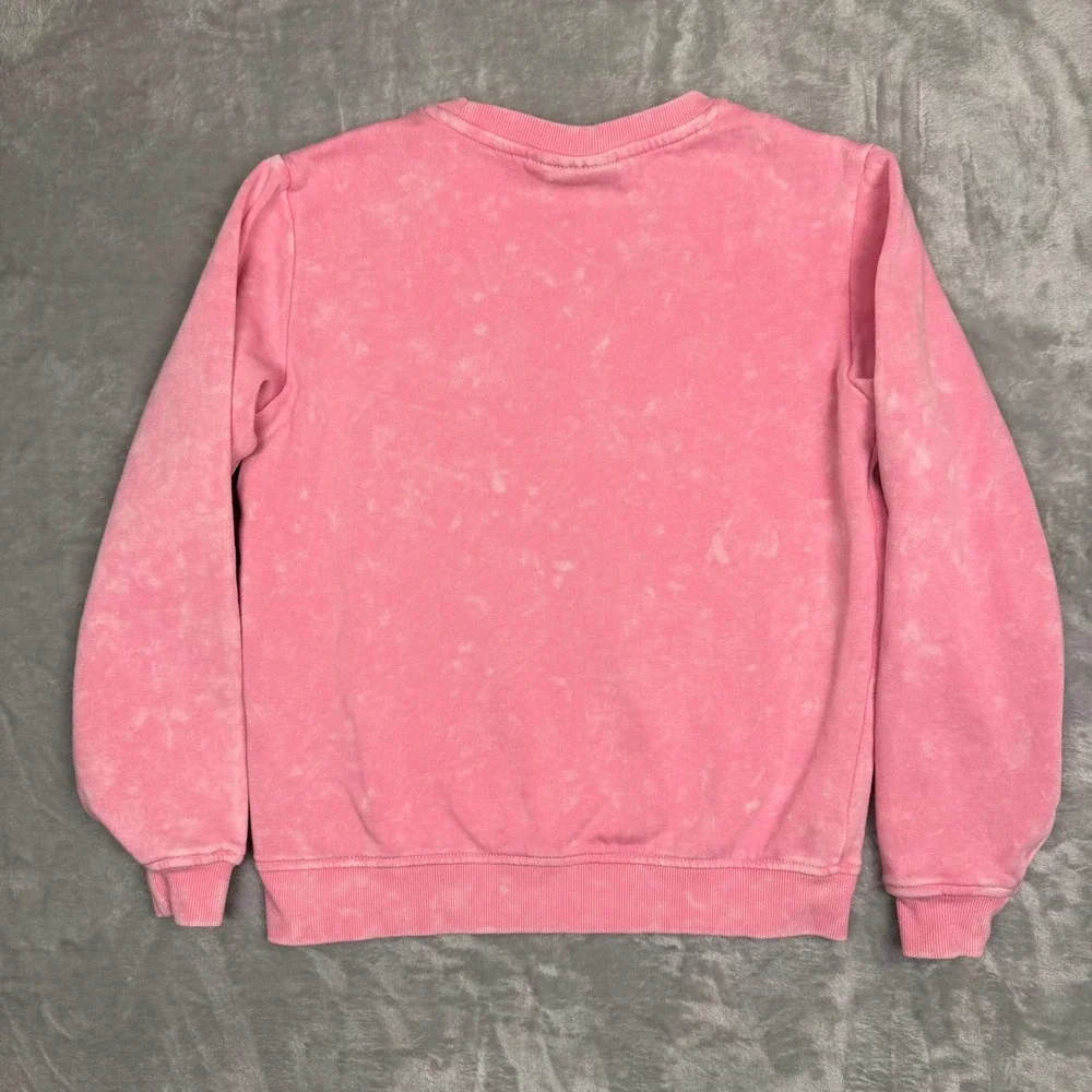 Kids Barbie Pink Tie‎ Dye Glitter Sweatshirt 10